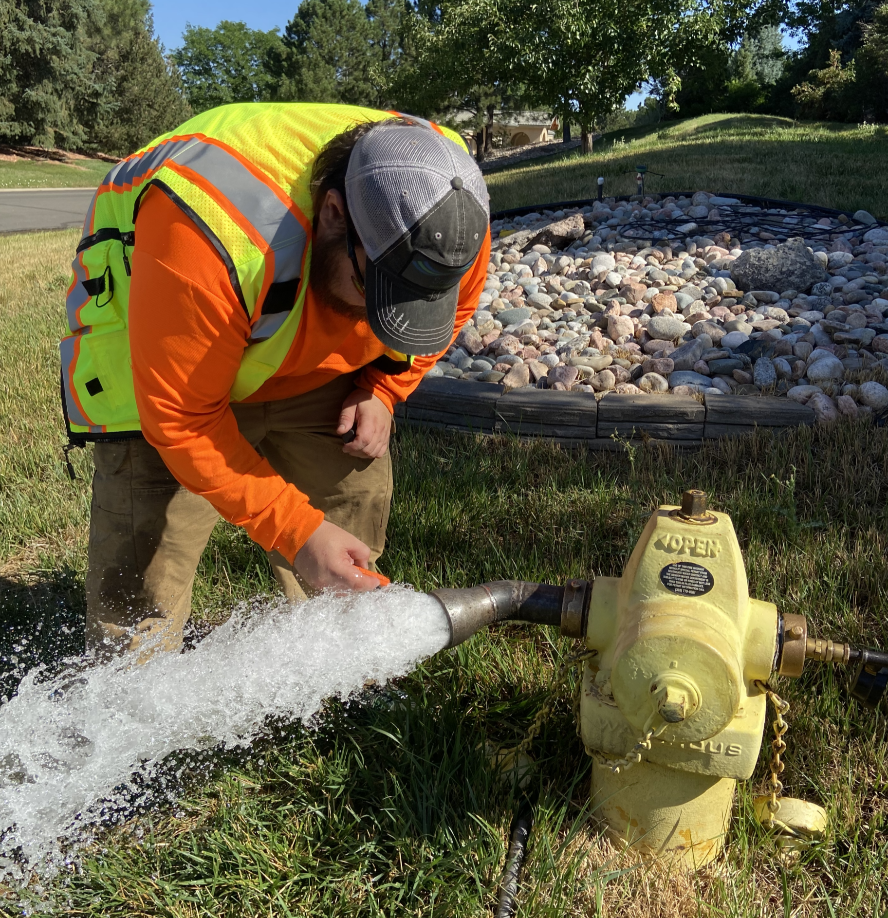 Hydrant flushing
